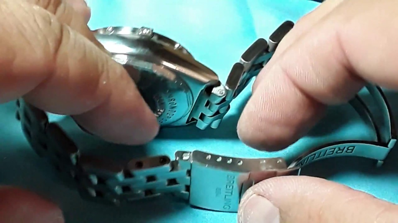 Как изменить размер браслета Breitling Pilot