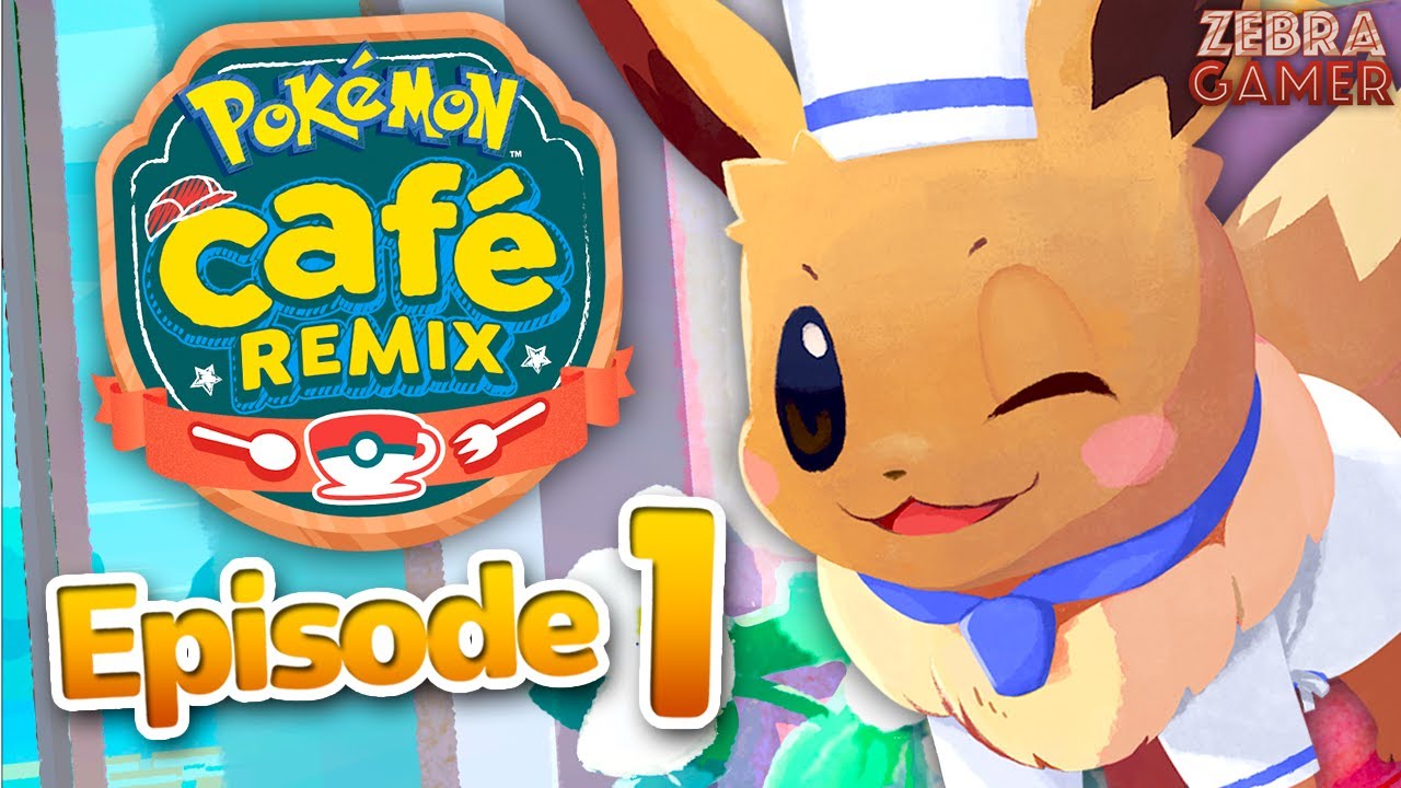 Pokemon Cafe ReMix Gameplay Walkthrough Part 1 - New Cafe! Eevee, Rowlett, and Piplup!