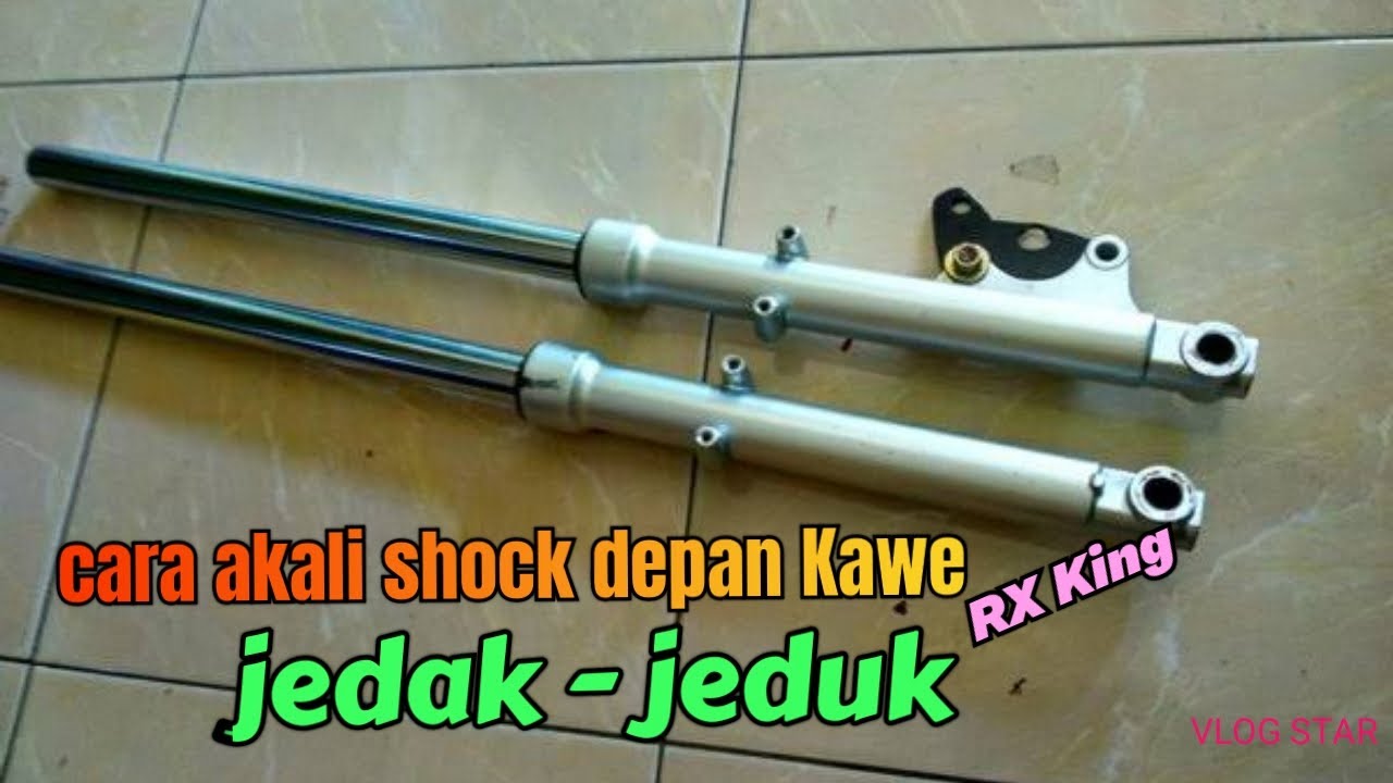 cara akali shock depan rx king KW jedak-jeduk.