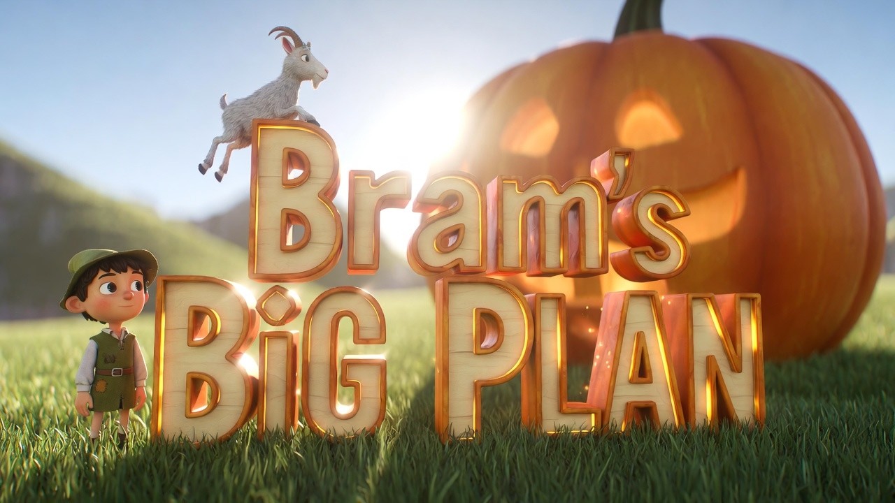 Bram and the Giant Magic Pumpkin Picture Book Audio Book for Kids