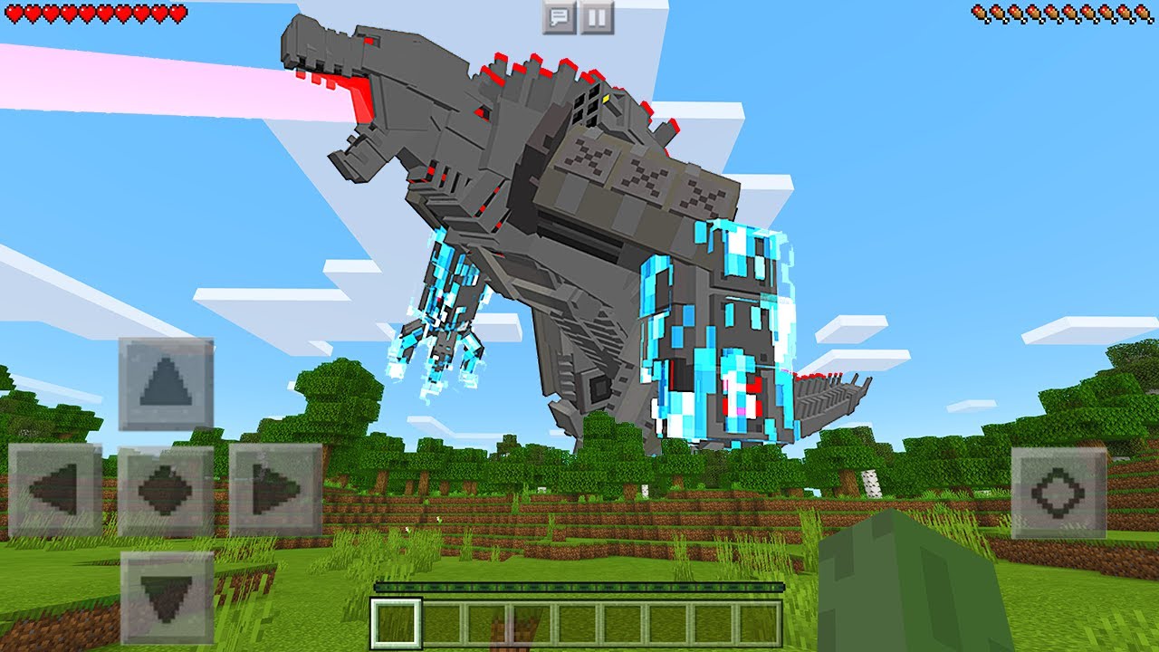 I Found MECHAGODZILLA in Minecraft Pocket Edition...