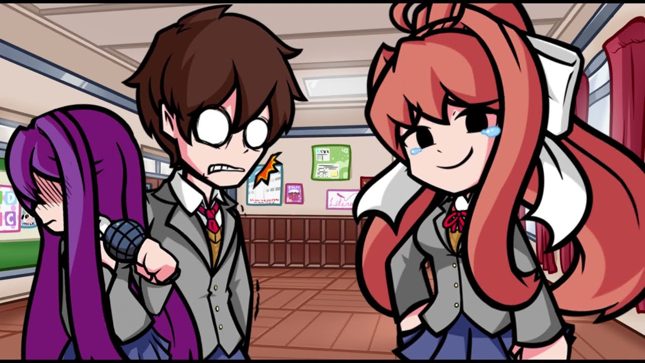 [FNF] Harleys Heat But MC And Monika Sing It | Doki Doki Takeover+