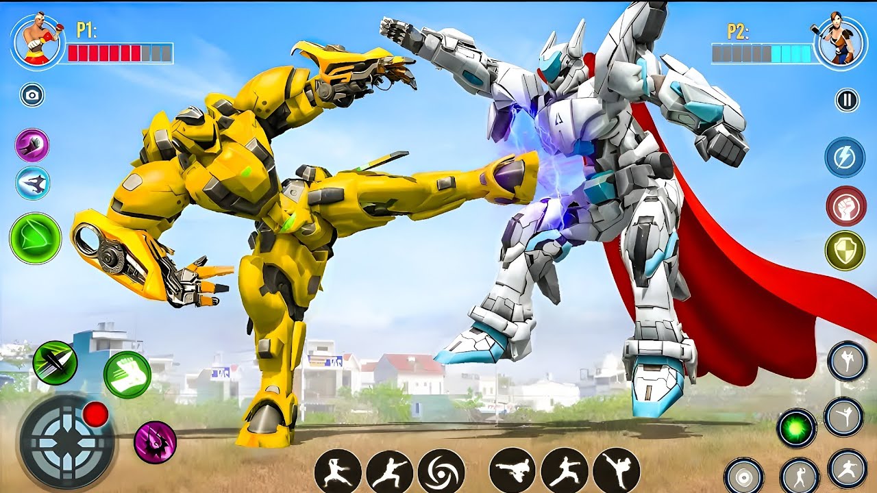 Bumblebee Nice Robot Fighting Jet Car Transformation Robot Game Mega Fight 2027 - Android Gameplay