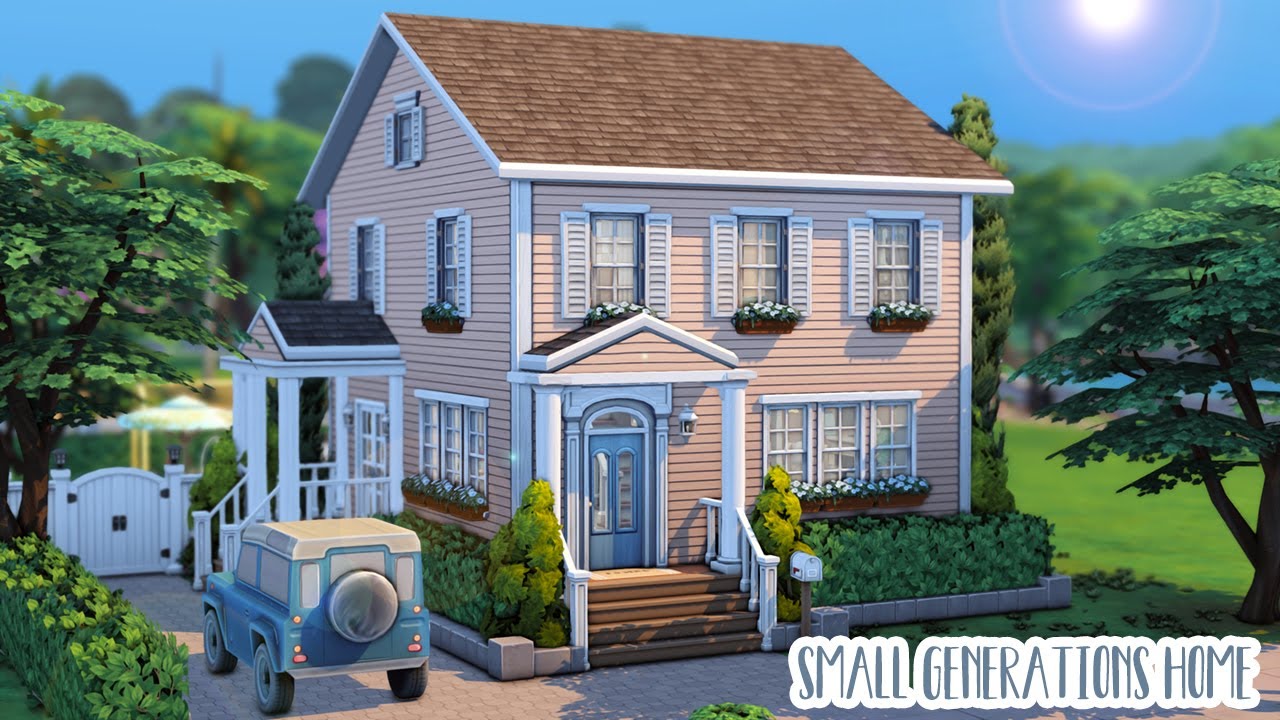 Small Generations Home 🏡...(Sims 4 Speed Build)