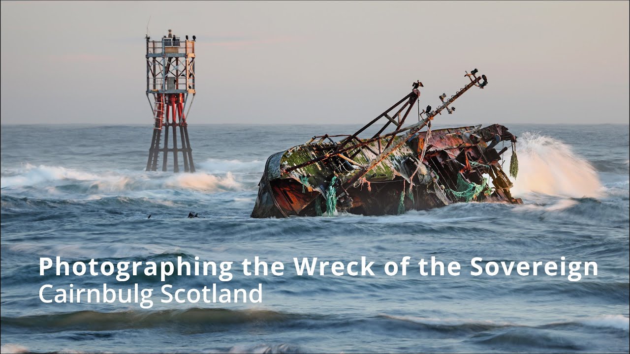 Photographing the Wreck of the Sovereign Cairnbulg Scotland