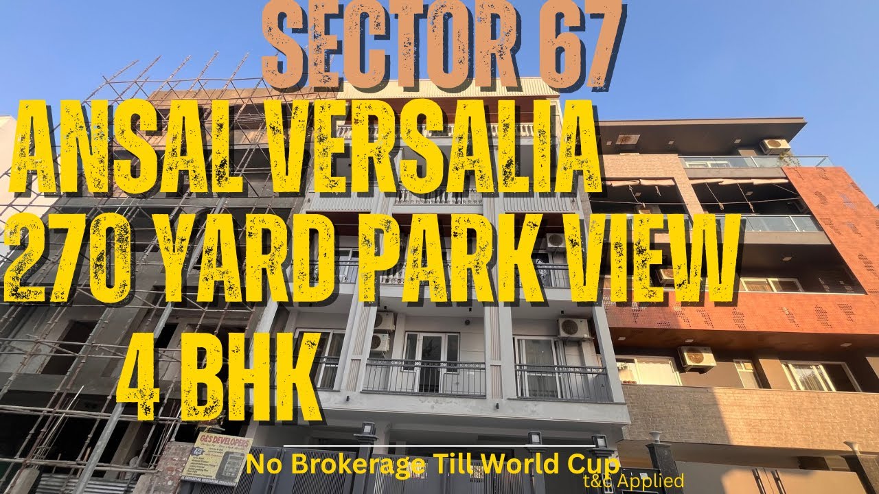 270 Yard Builder Floor Sale In Sector 67 Ansal Versalia Gurgaon || 4 Bhk || Top With Terrace