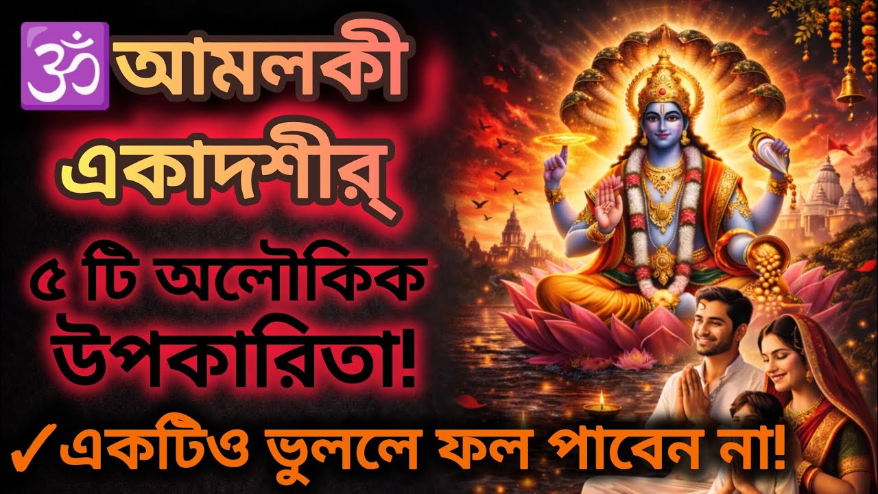 🕉️আমলকি একাদশী ২০২৬ | Amloki Ekadashi Date & Paron Time | ৫টি অলৌকিক উপকারিতা ও সঠিক নিয়ম!📿