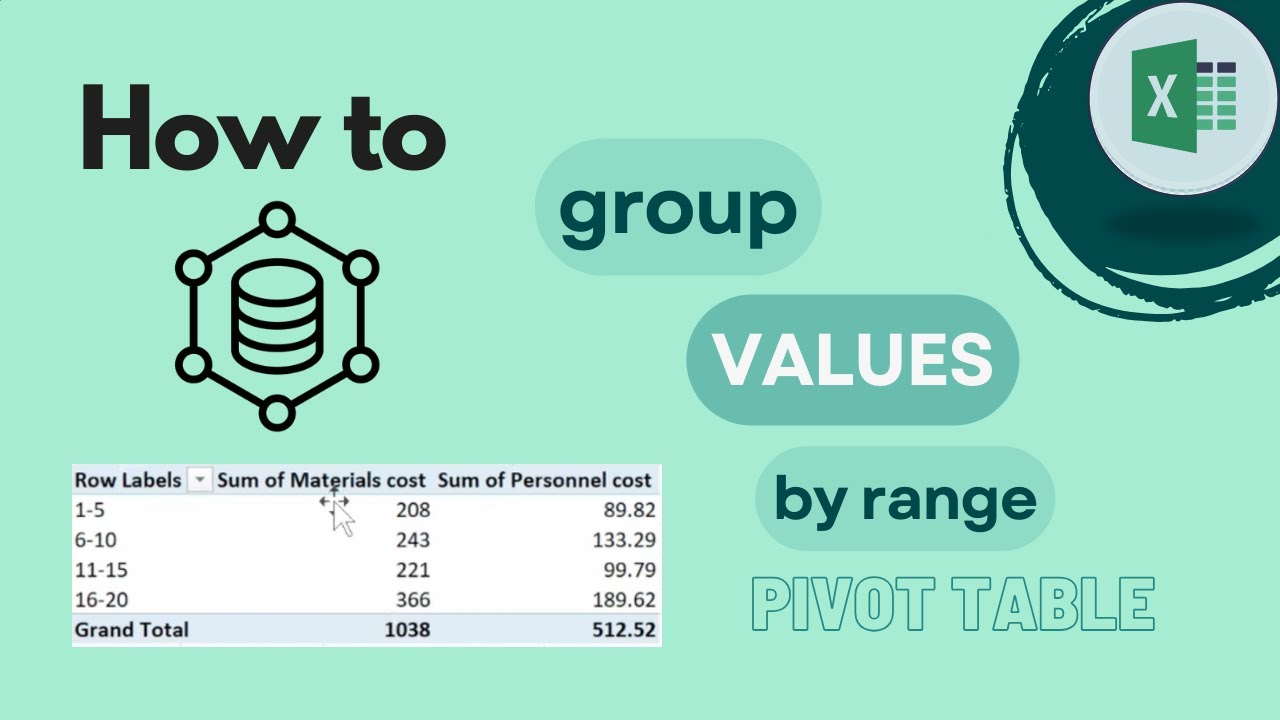 Excel Pivot Table: How To Group Values By Range