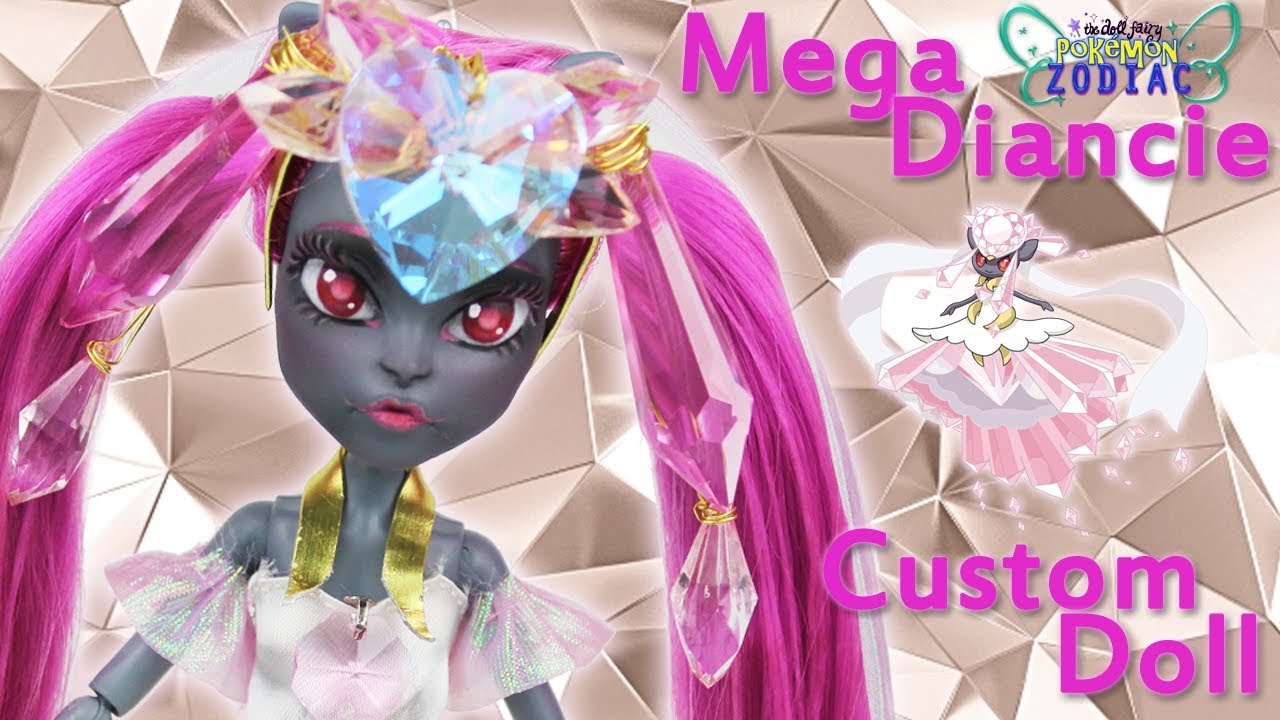 [POKEMON ZODIAC #2] Custom Doll Repaint! Mega Diancie Legendary Magical Girl MH/EAH OOAK