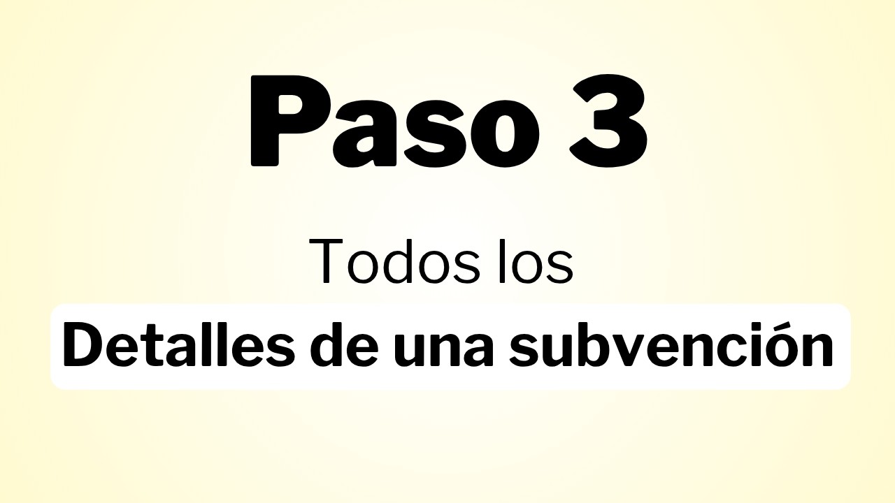 Paso 3 - Detalles de una ayuda