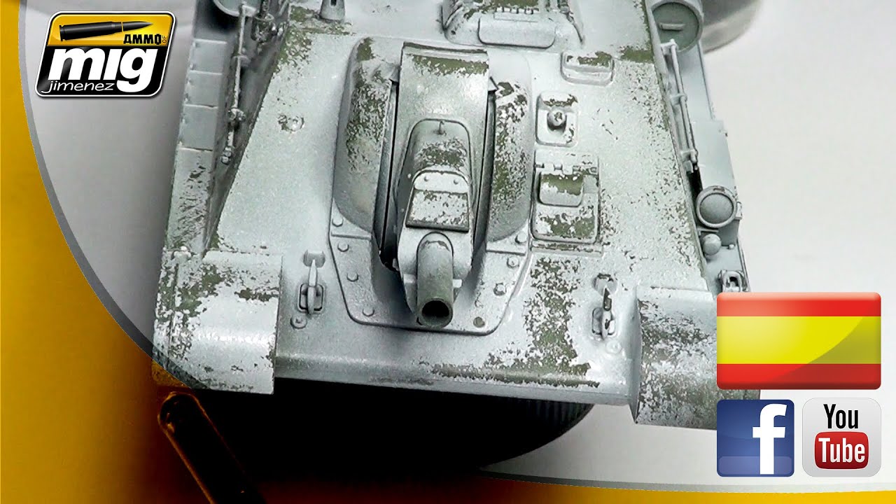 CAMUFLAJE INVERNAL CON EFECTOS DE DESCONCHADO TUTORIAL POR MIG JIMENEZ