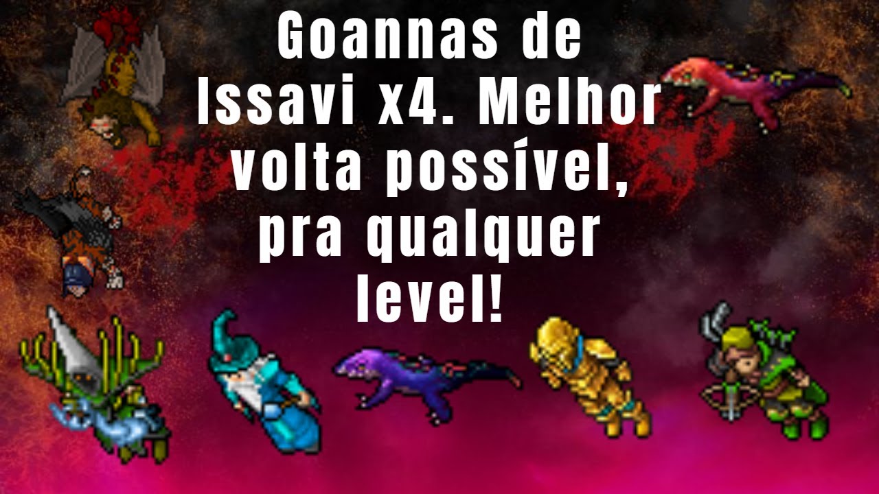 Tibia - Hunt PT x4 Goannas. Melhor volta possível, +de 8kk/h na RAW lvl 500! Volta 100% explicada!