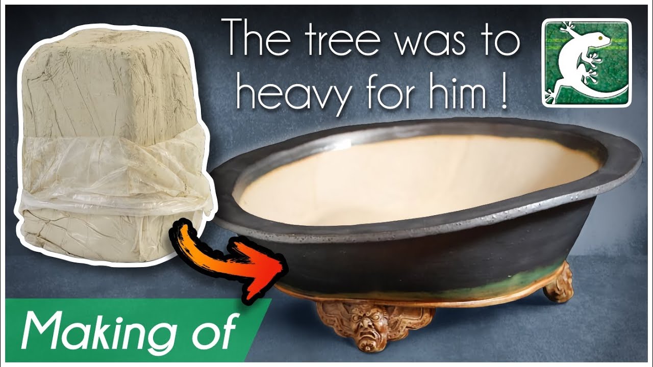 Creation of a custom bonsai pot | Sumo pottery | Ceramic without wheel