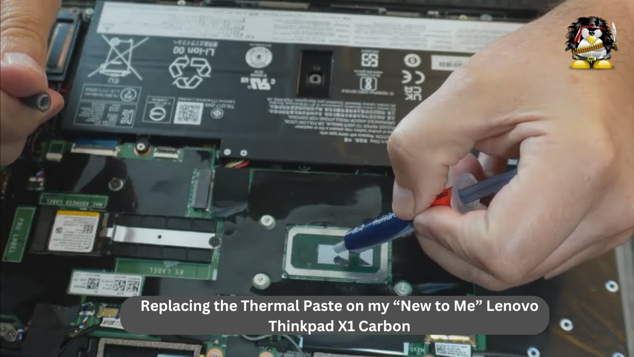 Replacing the Thermal Paste on my new to me Lenovo Thinkpad X1 Carbon 8th Gen.