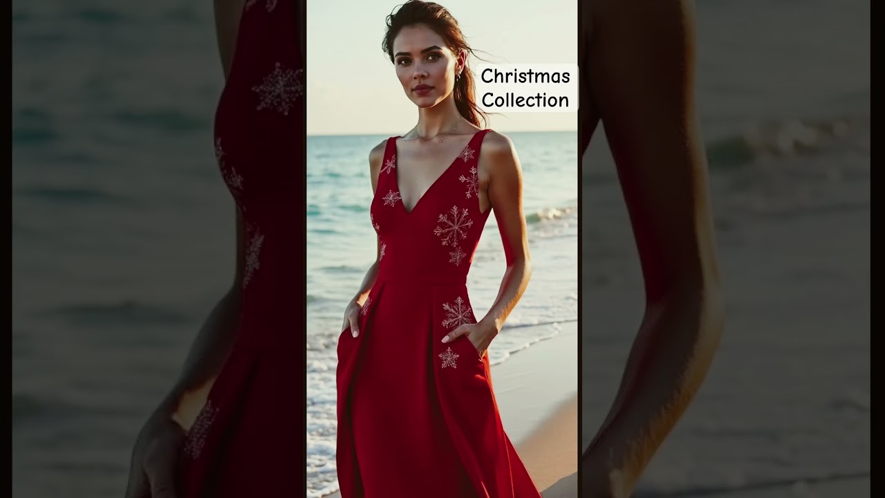 Christmas collection #christmasdress #xmas #fashenable #redgown #viralvideo