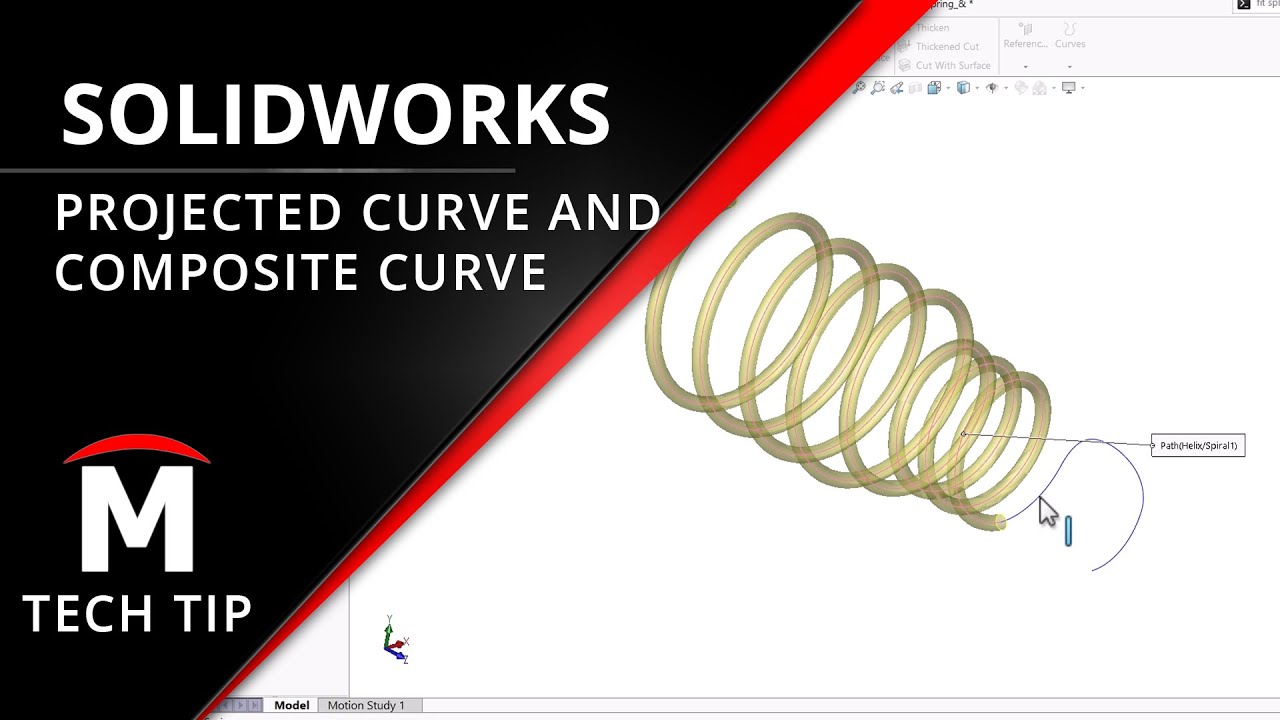 Проецируемая кривая и составная кривая — технический совет SOLIDWORKS