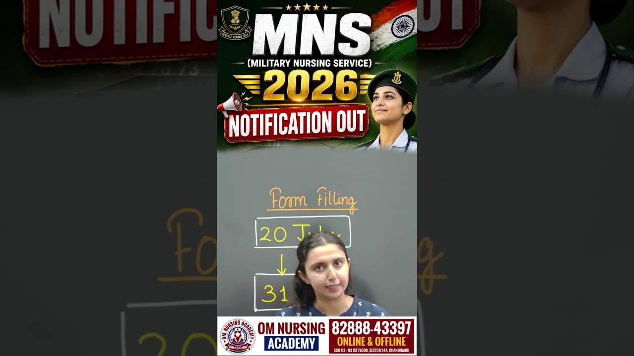 MNS B.Sc Nursing 2026 Notification Out 🔥 Eligibility, Dates & Selection Process | Army Nursing
