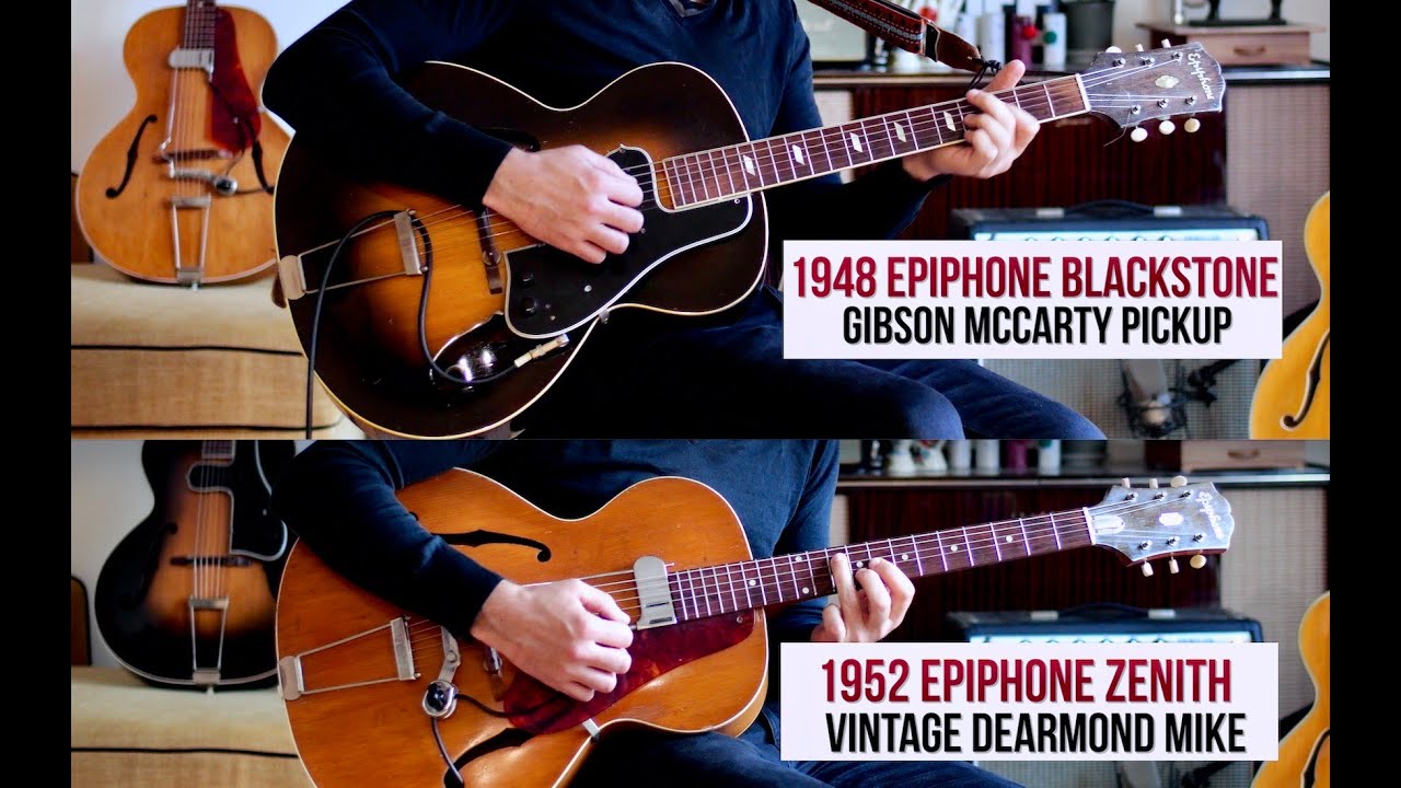 Electric clash 1952 Epiphone Zenith VS 1948 Blackstone