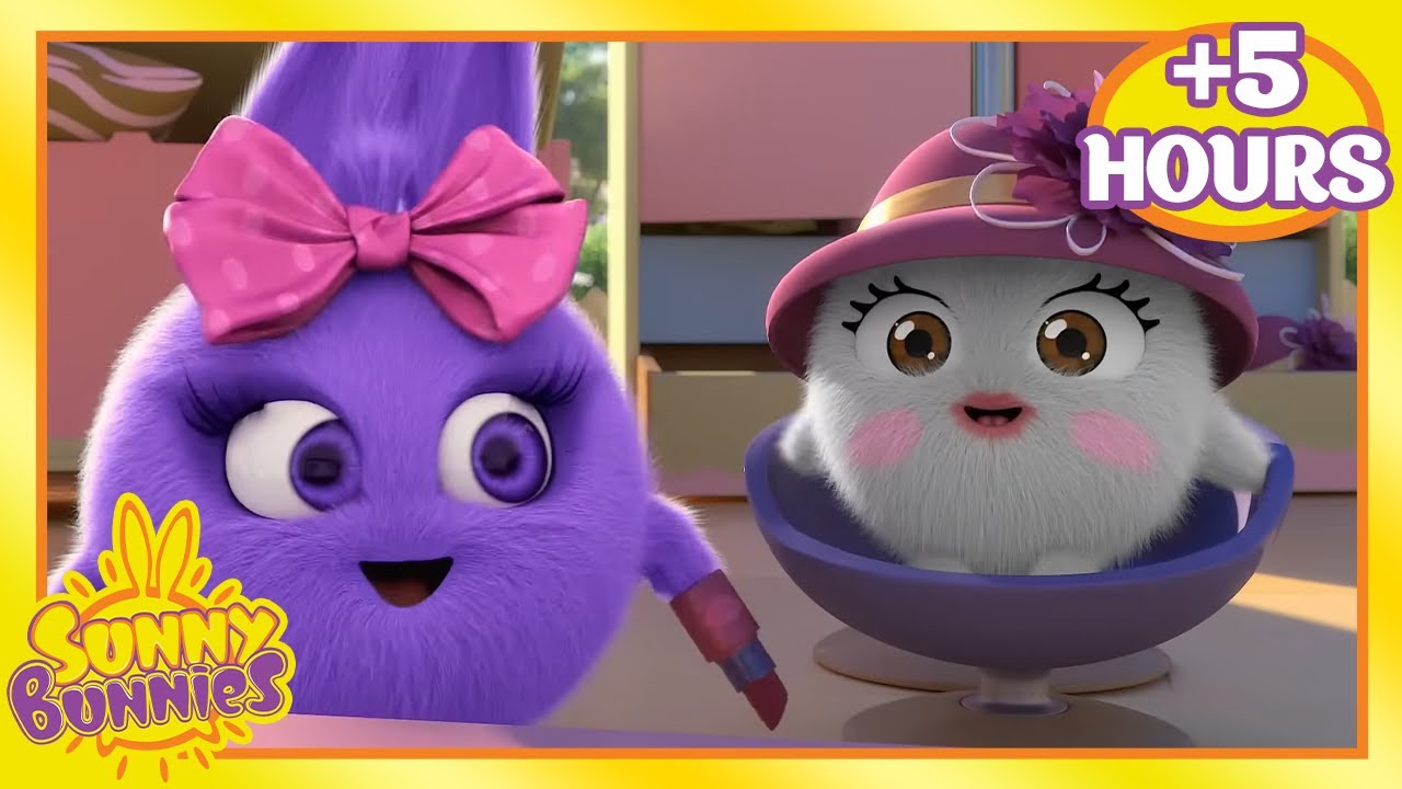 Shiny and Iris get a new doll to play with | Over 5 hours of Full Sunny Bunnies Episodes!
