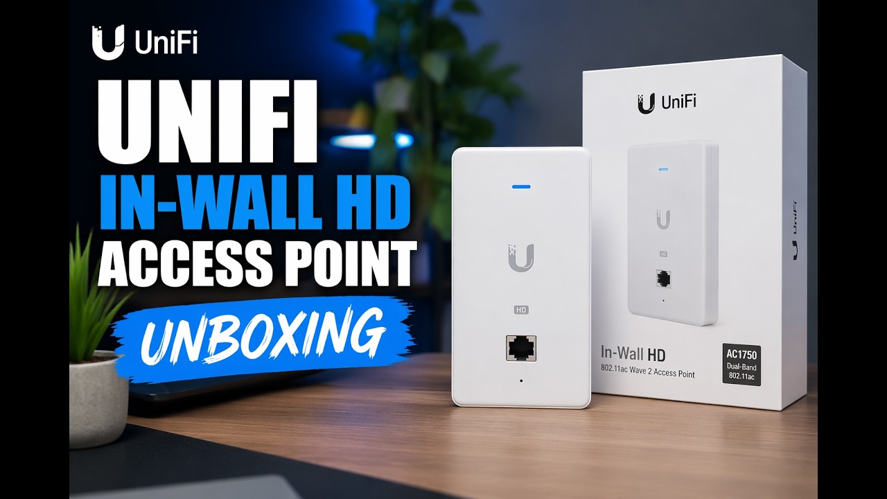 Unifi in-wall HD Access Point Unboxing