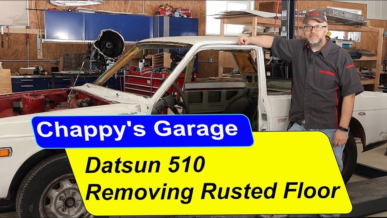 Datsun 510 Removing Rusted Floor