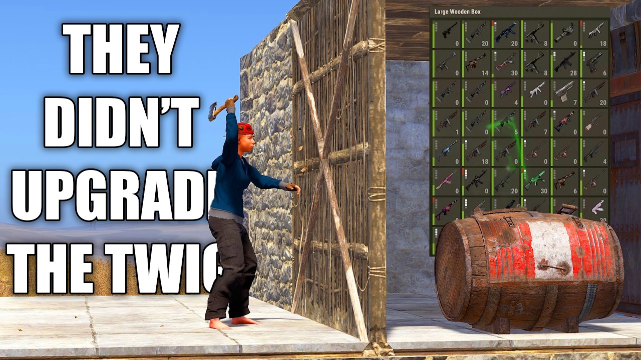It Was So Easy to Raid Them | Rust Solo Wipe Gameplay