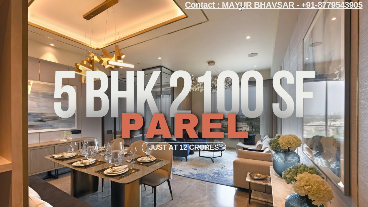 5BHK South Mumbai | 2100 Sf | 12 Crores | Living In The Sky | Sea View Apartment |