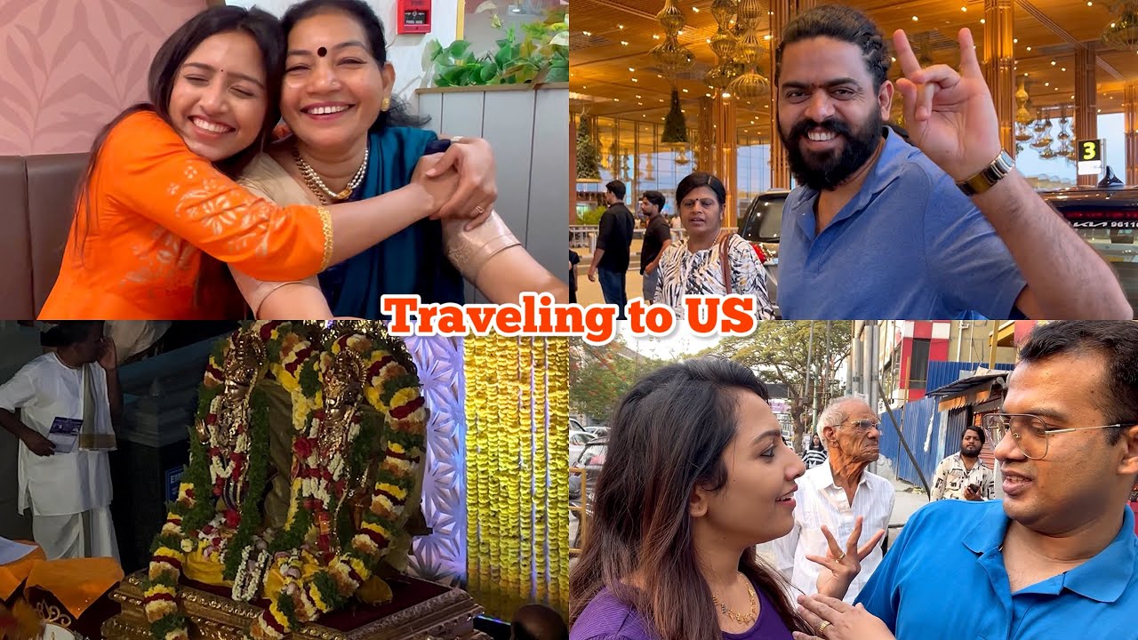 Going back to America 🙁 Last day together 😊 ISKON ಅಲ್ಲಿ ಬ್ರಹ್ಮೋತ್ಸವ 🙏