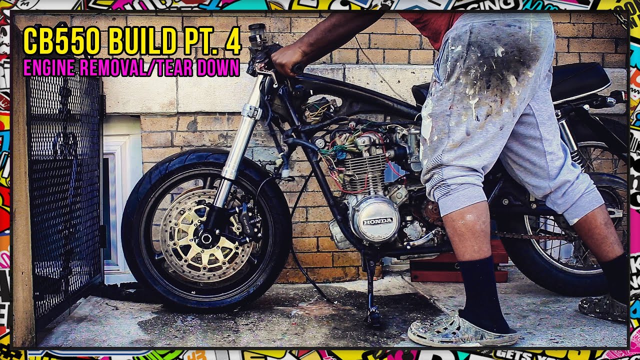 1976 Honda CB550 Pt. 4 - Engine Removal & Disassembly