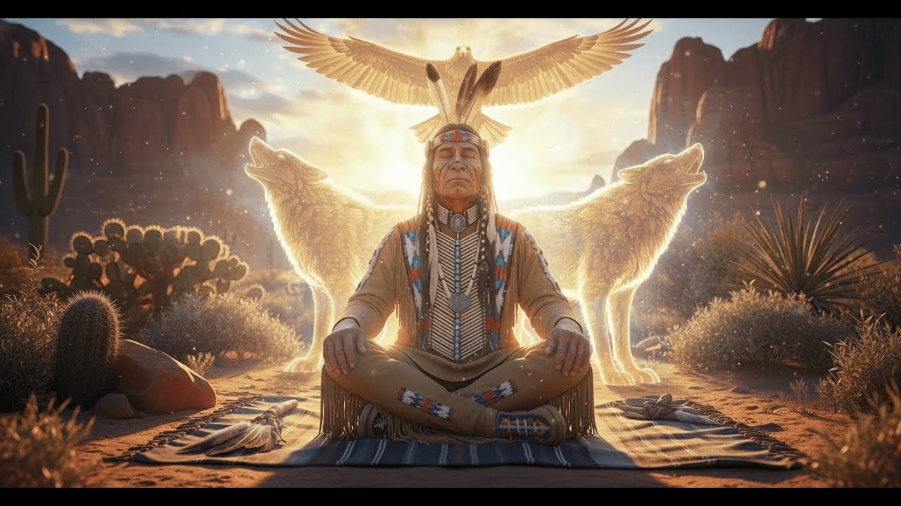 &ldquo;M&uacute;sica Ancestral de Flauta, lobo y Cascada 🌊 | Meditaci&oacute;n y Paz Interior (10 min)&rdquo;
