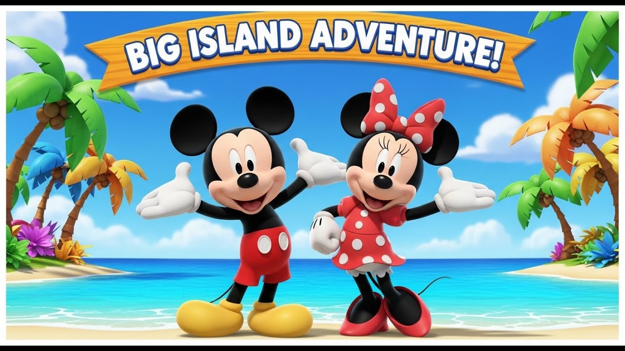 Magical Island Adventure with Mickey Mouse and Minnie Mouse | Kids Cartoon