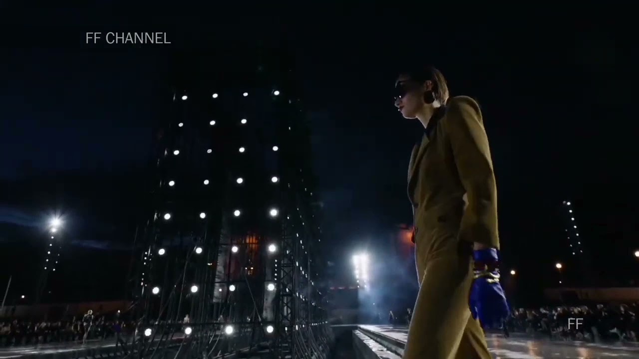 Alina Bolotina, Alyda Grace, Puck Schrover, Evie Harris, Mathilde Henning Rolf for YSL SS 2022