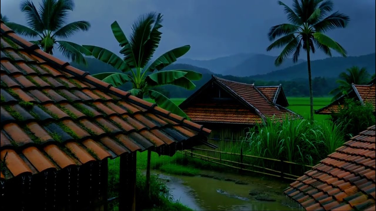 Peaceful Rain Ambience in the Countryside Relaxation • Nature Sounds • Sleep Aid