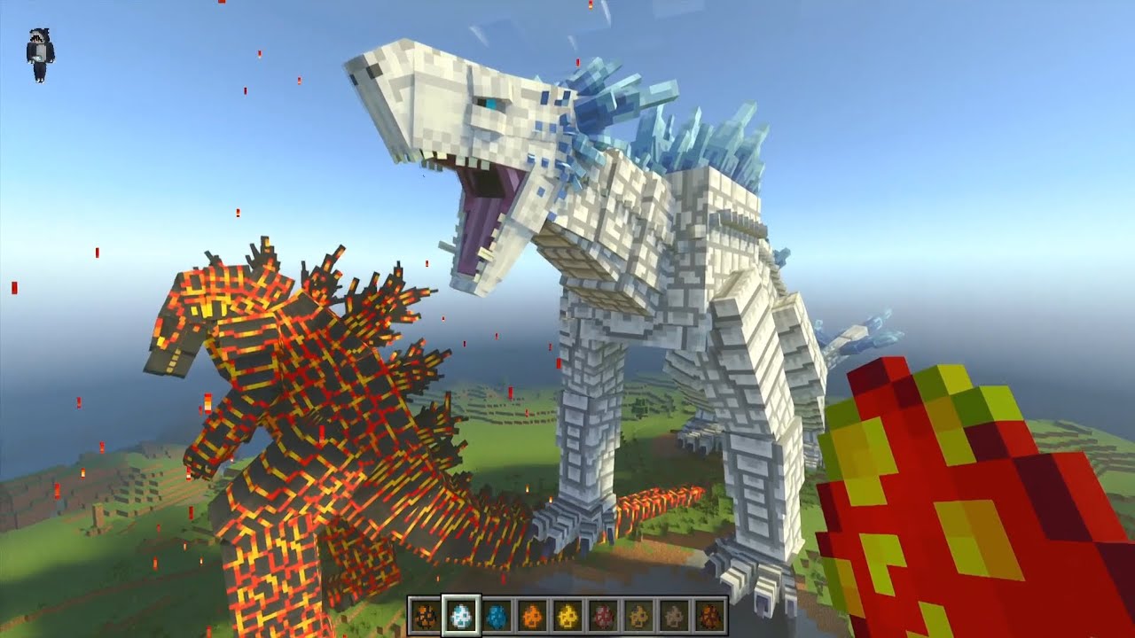 Godzilla Monsterverse Mod Addon MCPE in Minecraft Bedrock