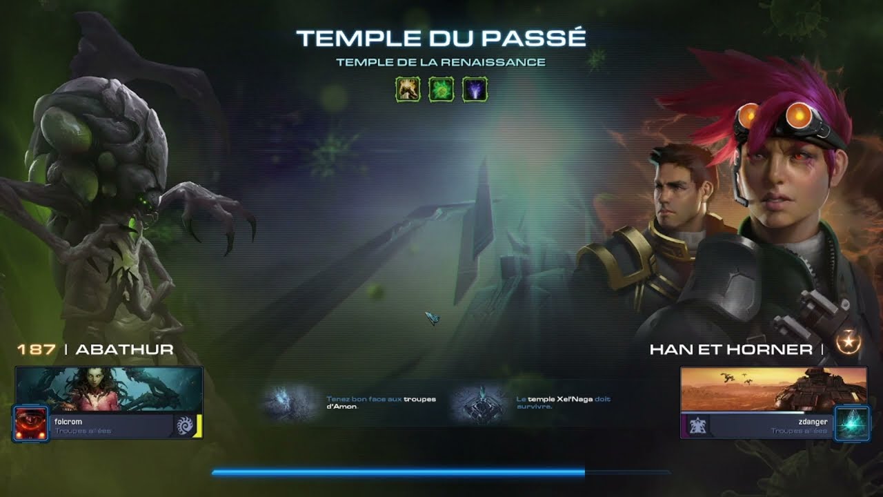 StarCraft 2 : MUTA COOP Brutal : Temple de la renaissance  (temple du passé)