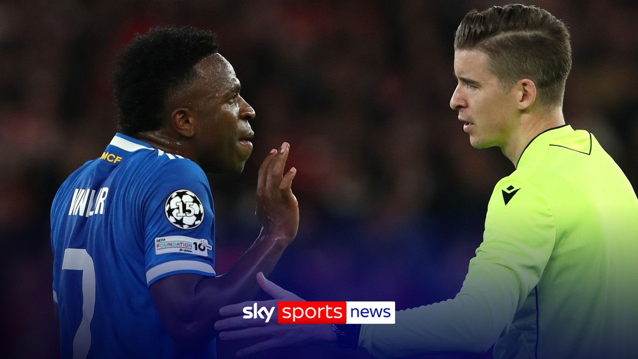 Benfica vs Real Madrid halted for 10 minutes after Vinicius Jr racism allegation