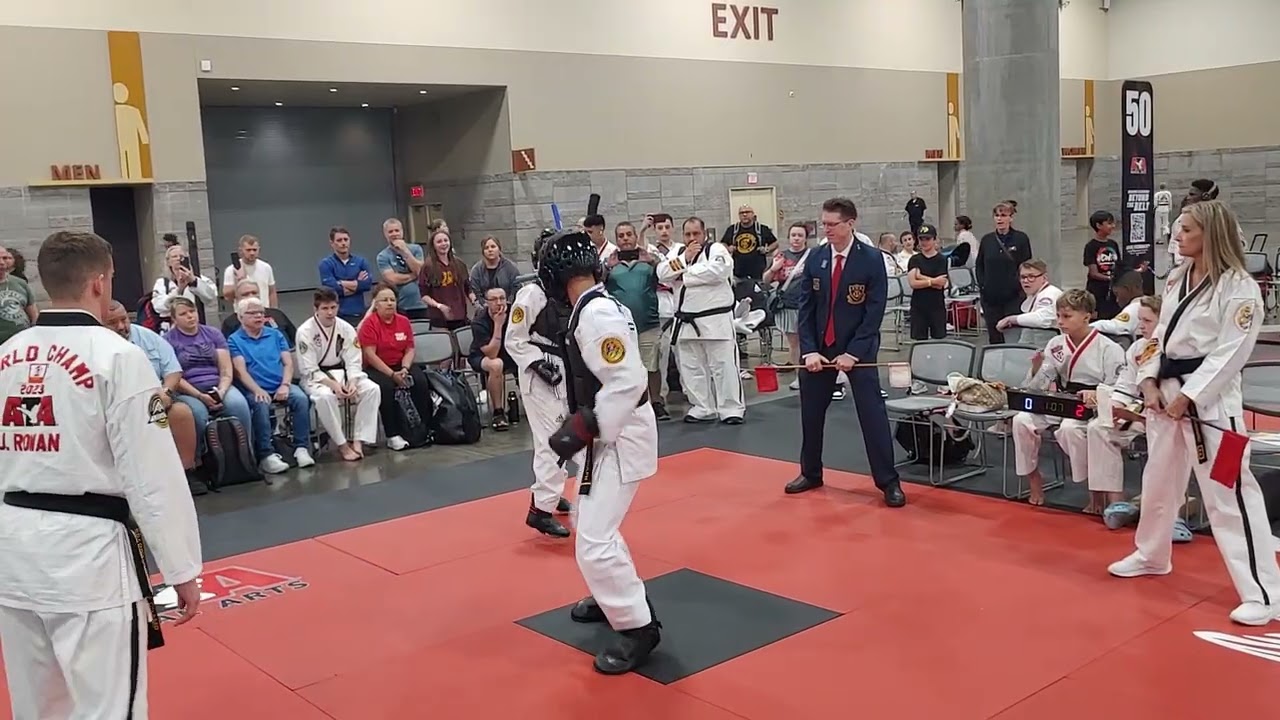 ATA Worlds 2025 Jaymison Biddulph Sparring Final #atamartialarts #combatsports #taekwondo 