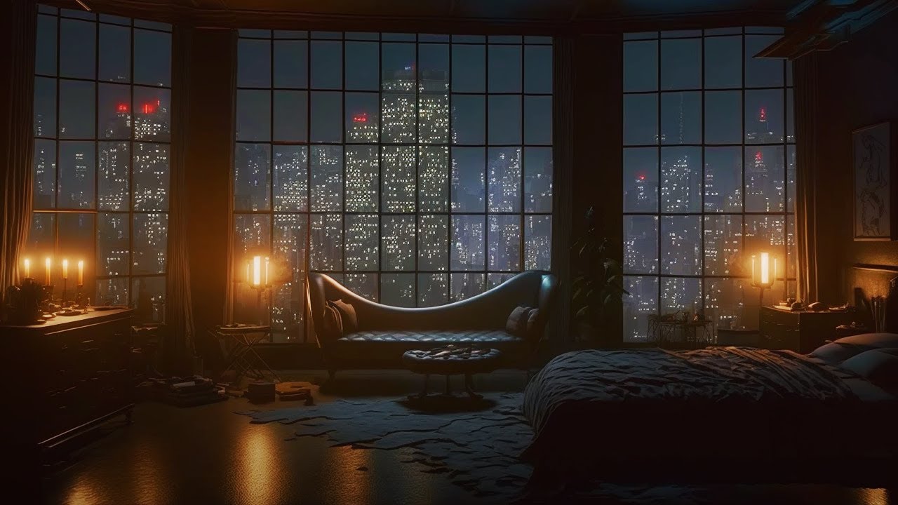 Sleep in Gotham City (10 HOURS Music & Ambience) Soothing Batman Vibes