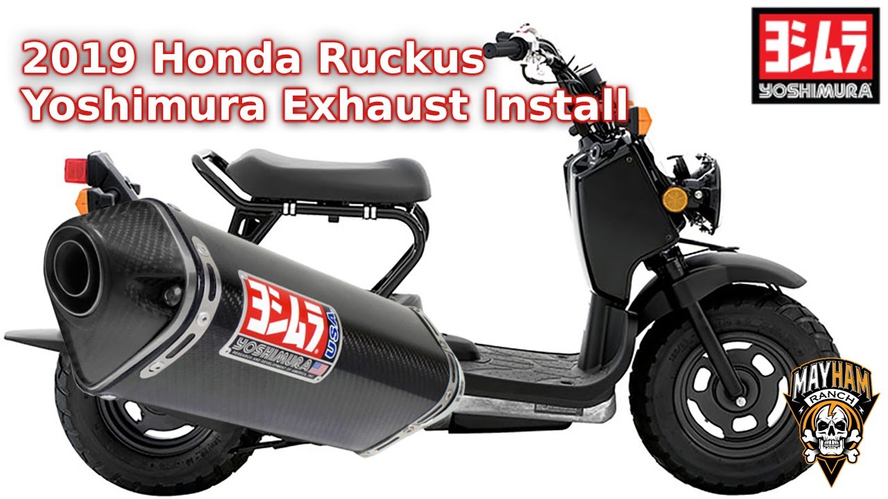 Full Yoshimura Exhaust install on a 2019 Ruckus