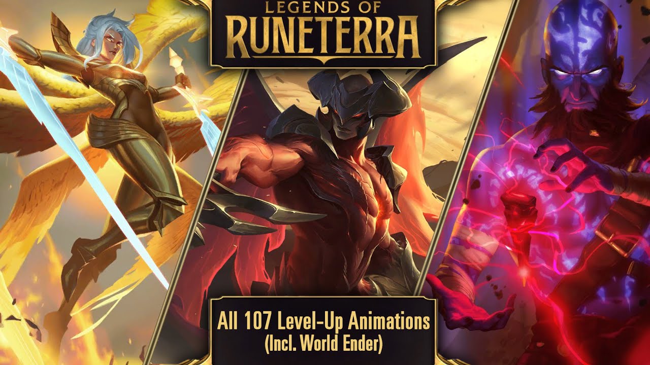 (OUTDATED, SEE DESC.) Legends of Runeterra - All 107 Level Up/Ascend Animations