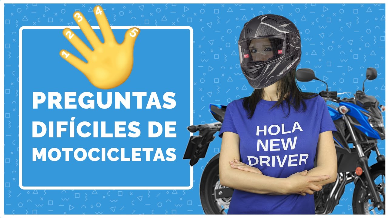 5 preguntas DIFÍCILES de MOTOS EXPLICADAS. Preguntas que más se FALLAN - EXAMEN TEÓRICO B 2022