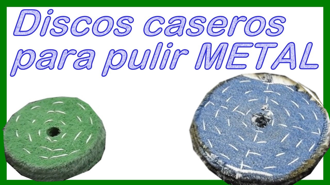 Discos caseros de algodón y fibra para limpiar y pulir metales