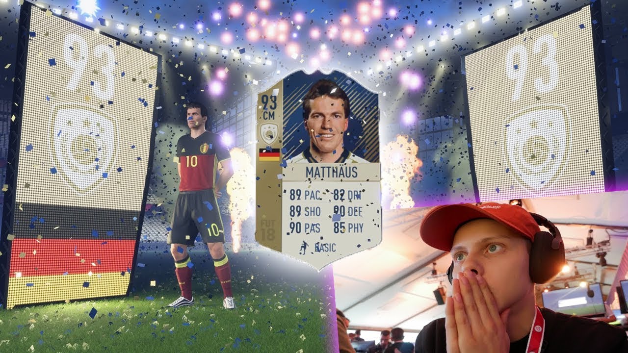 93 RATED ICON IN A PACK!! FIFA 18!
