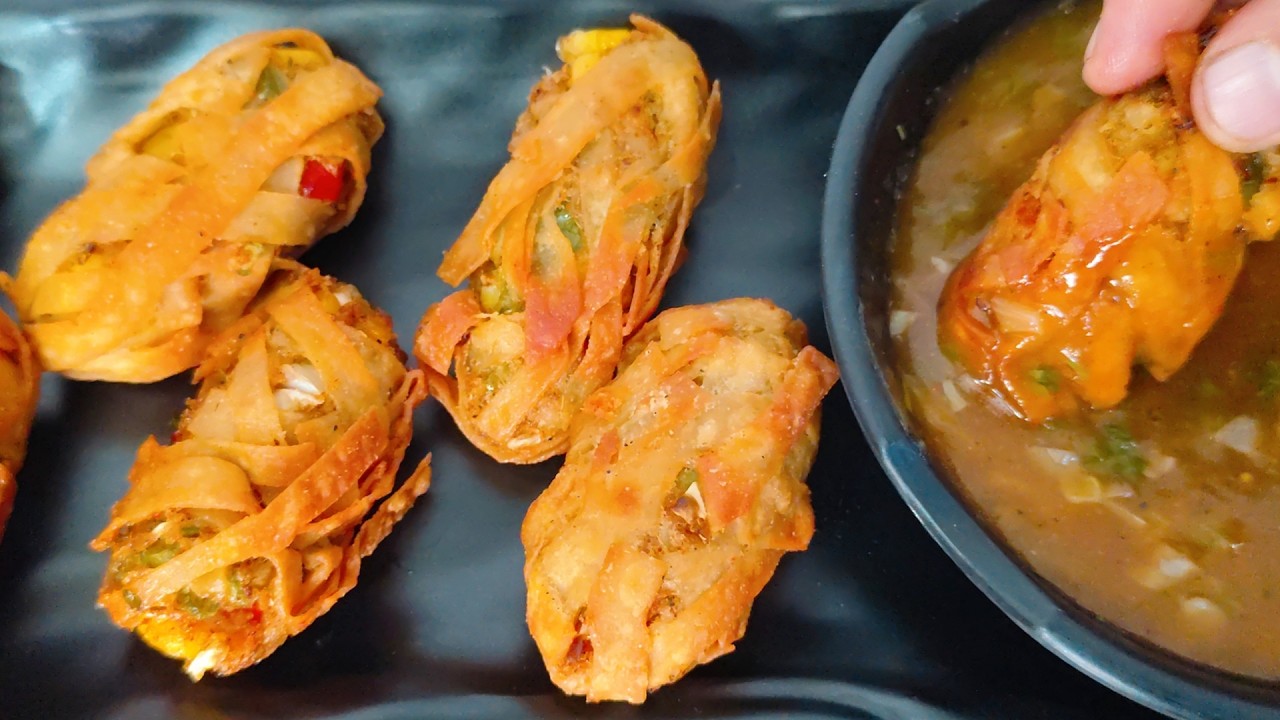 New kitty Party Snacks Recipe - Easy Crispy Starter with amazing Sauce