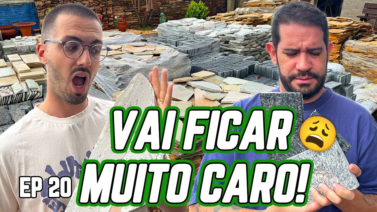 COMPRANDO MATERIAIS PARA LAREIRA EXTERNA DA CH&Aacute;CARA