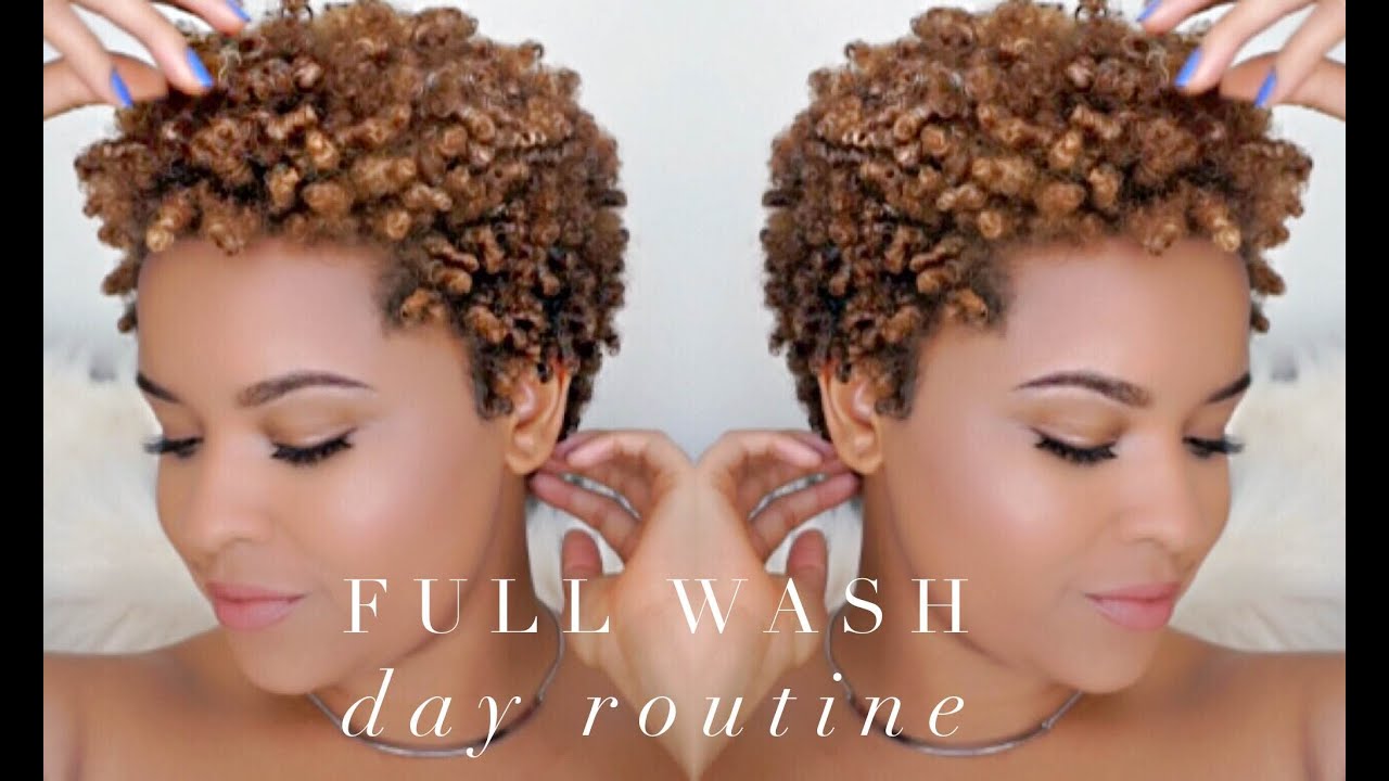 Full Natural Hair Wash Day Routine | 4A Hair