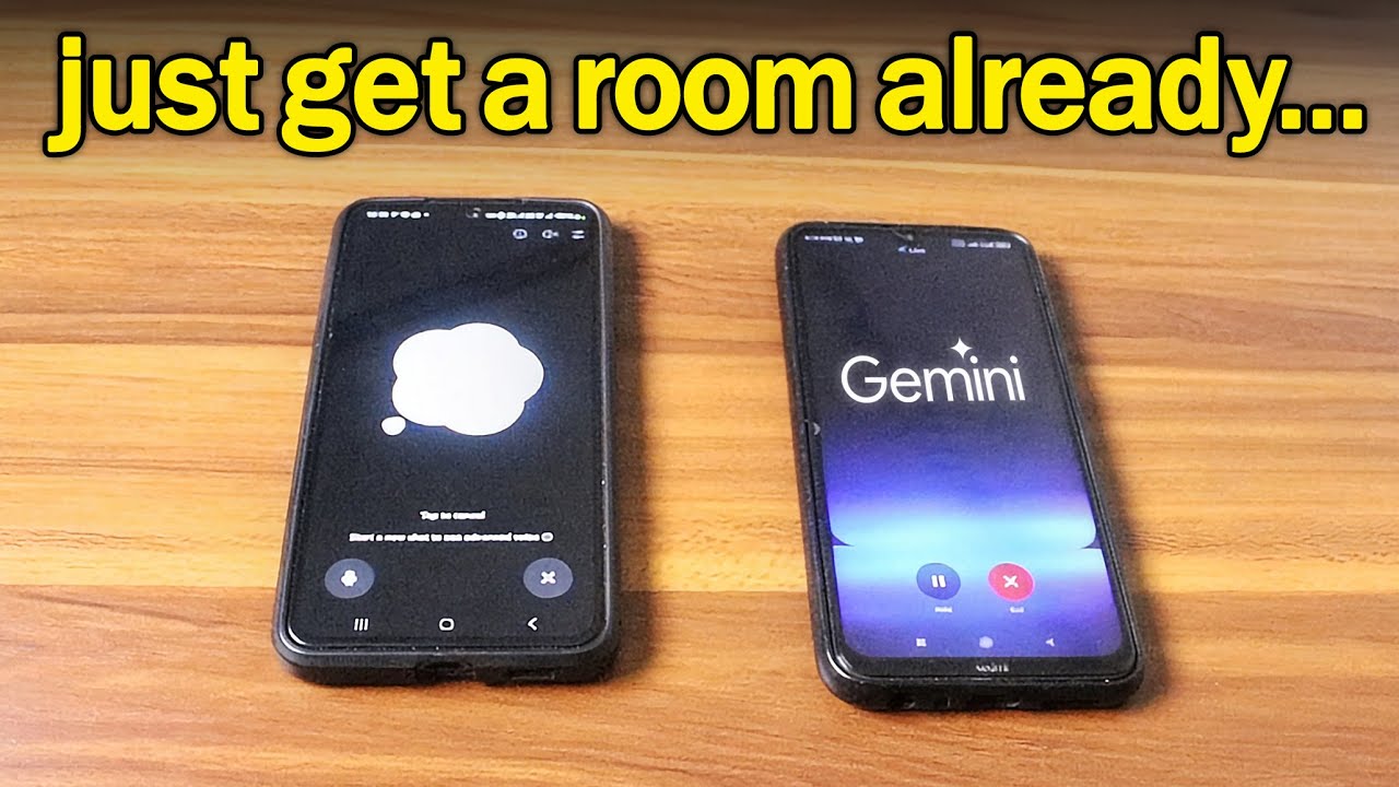ChatGPT and Google Gemini on a Phone Call... they fell in love...