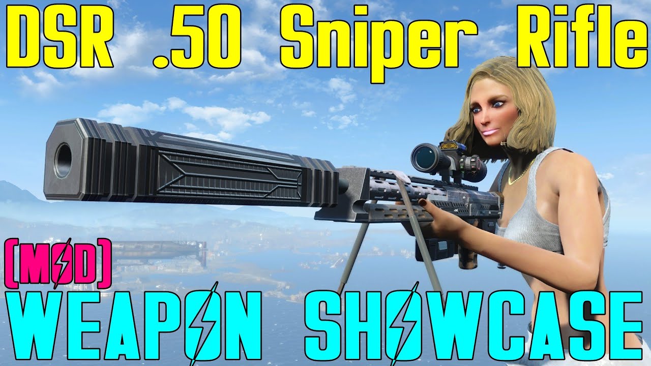 Fallout 4: Weapon Showcases: DSR .50 Sniper Rifle