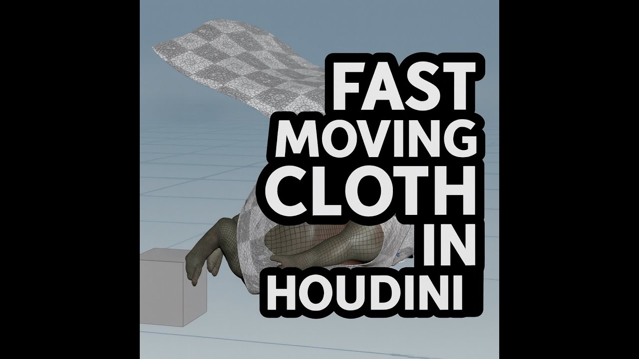 How to Solve Fast Moving Cloth in Houdini 20.5 with Vellum | Flying Cape Simulation