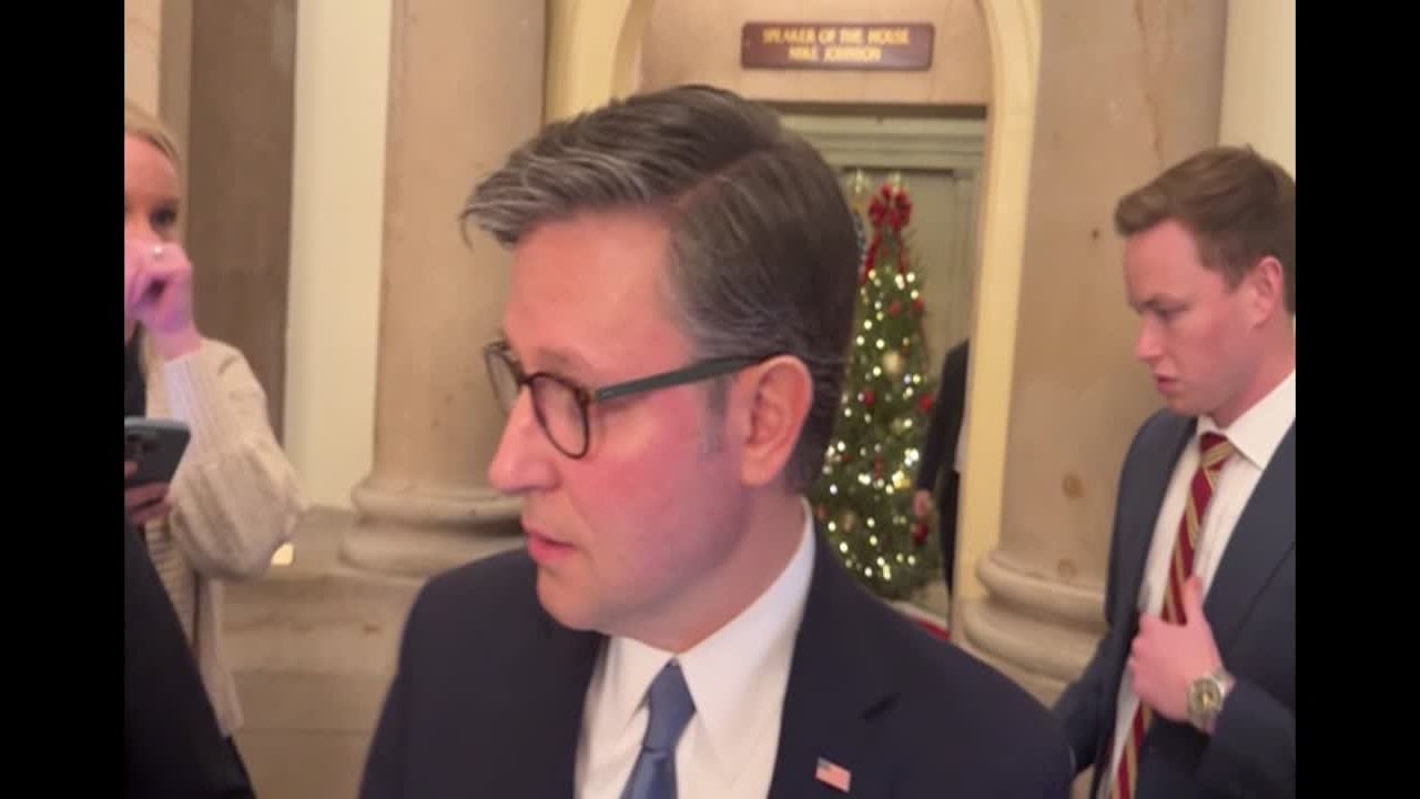 House Speaker Mike Johnson says he's taking care of Republican women in Congress